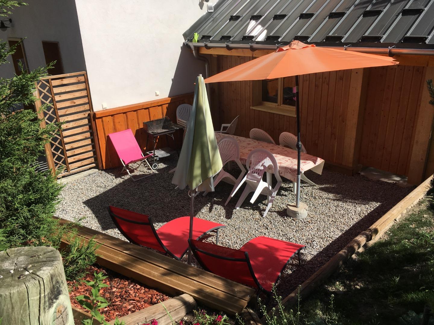 terrasse privé coté ouest