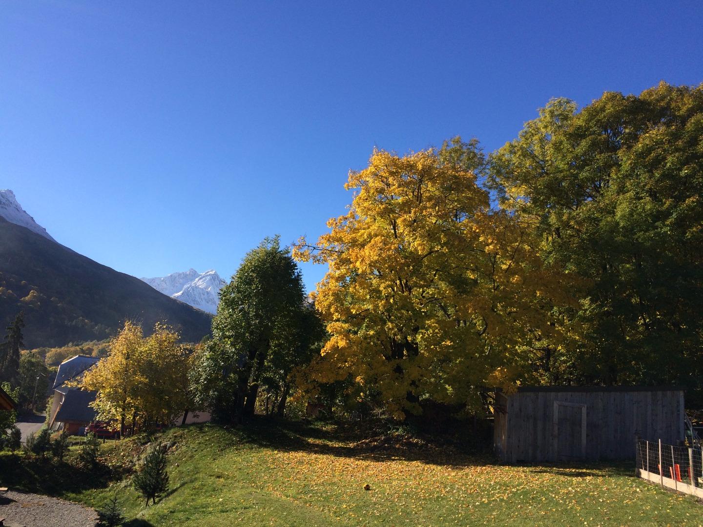 vue du chalet l'automne coté ouest du chalet